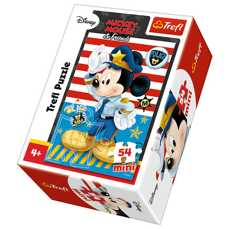 Police Mickey Mouse Mini Puzzle 54 Pieces