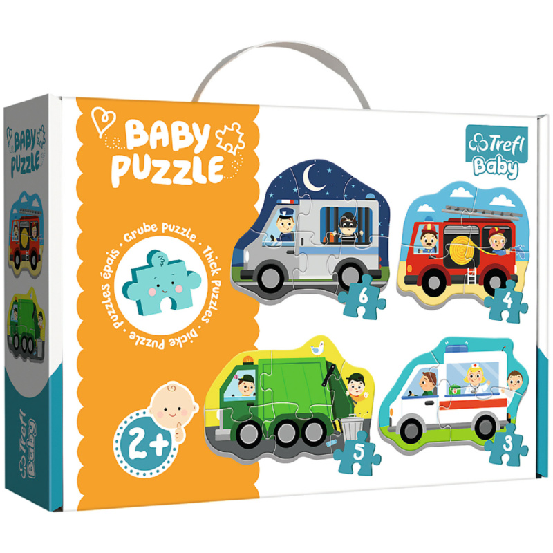 Baby Classic Vehicles And Jobs - 4 Shapes