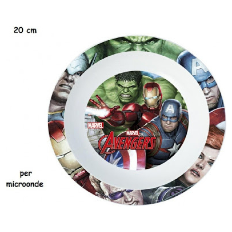 Disney Avengers Microwave Deep Plate 20 CM