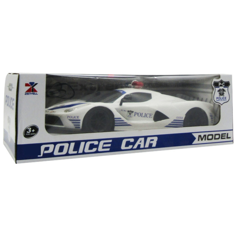 Police White Racing Car R/C