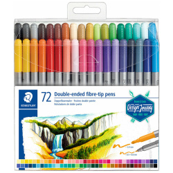 72 Double Ended Fibre Tip Flowmaster Coloring Pens