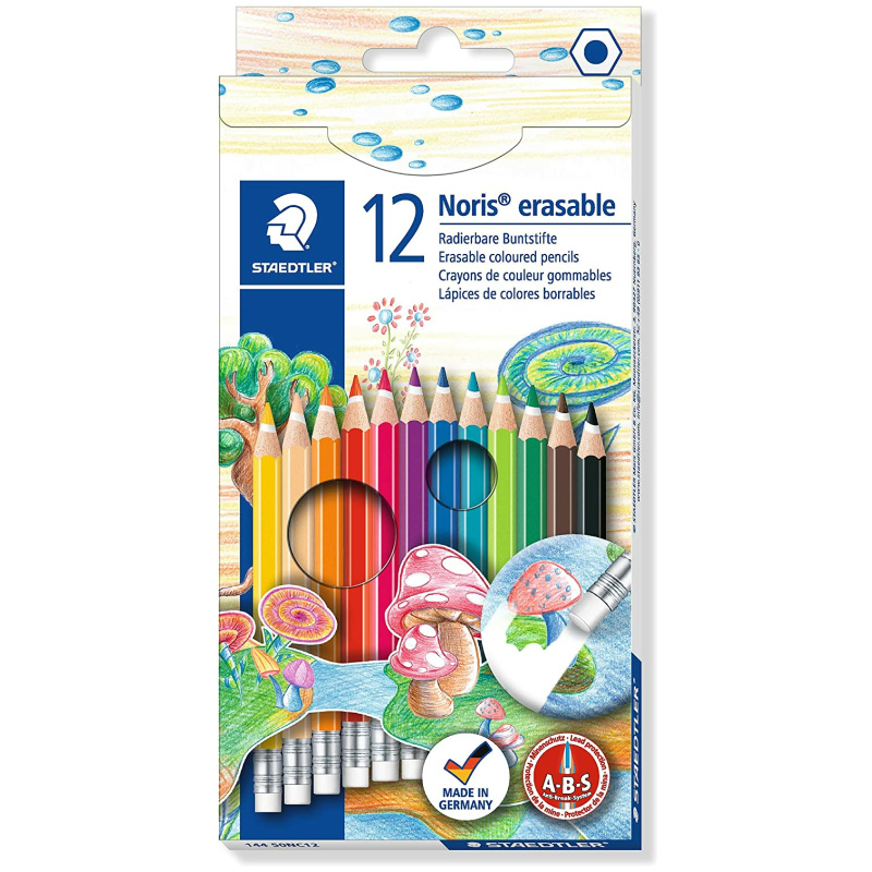 12 Erasable Colouring Pencils