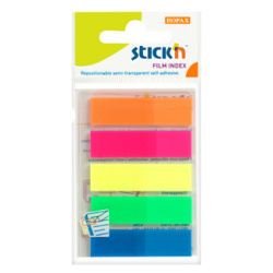 Sticky Notes Film Index 5 Neon Colors - 4.5X1.2 Cm