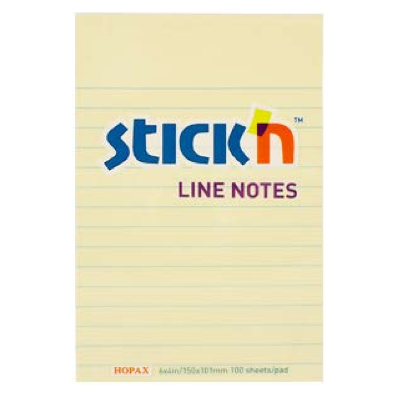 Sticky Notes Line Notes Yellow - 15X10.1 Cm