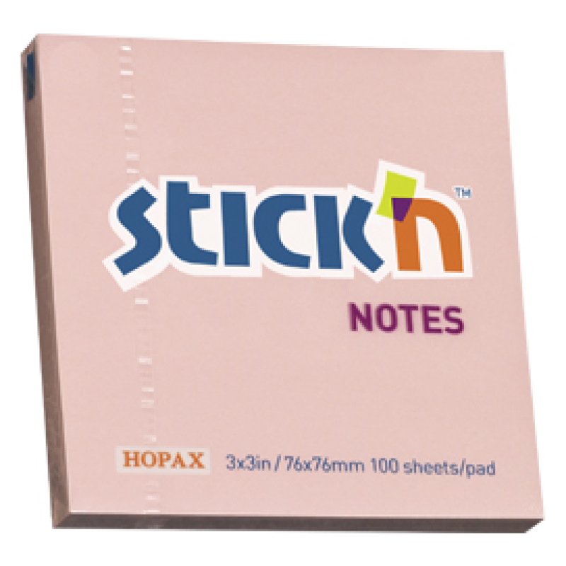 Sticky Notes Light Pink - 7.6X7.6 Cm