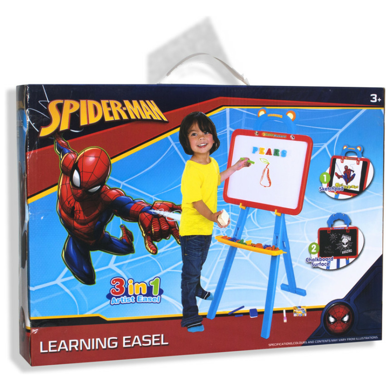 Spiderman Learning Easel Included Magnetic Letters
