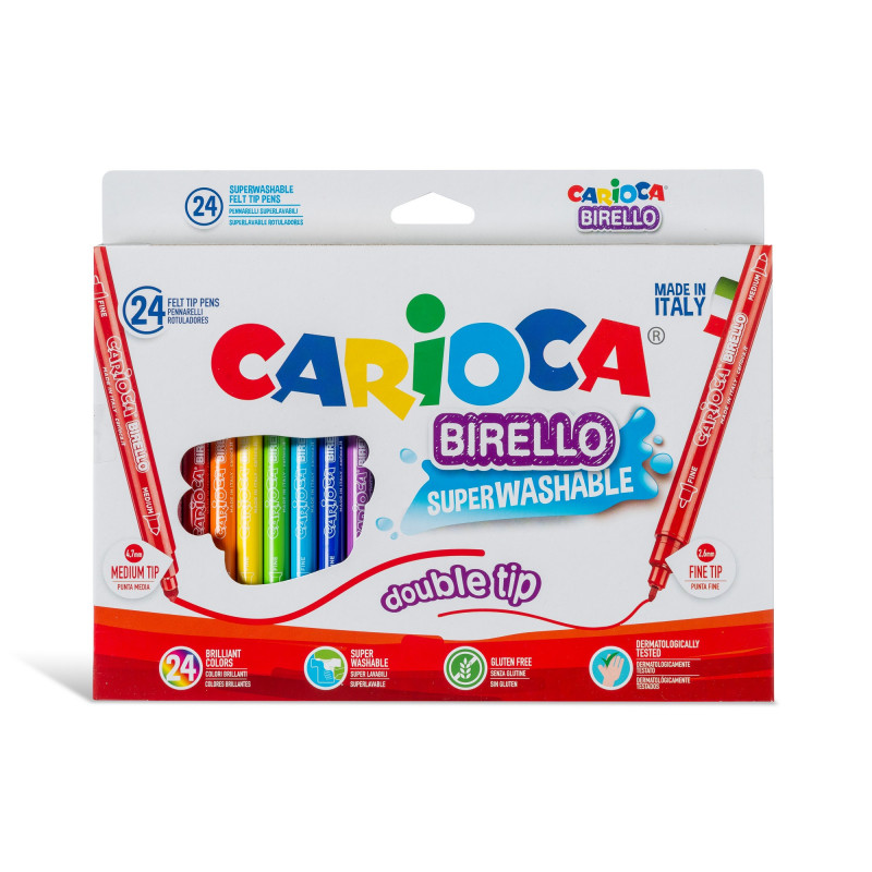 Carioca 24 Dual Tip Birello Colors - Shop Online Stationery, Colors ...
