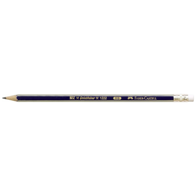 Graphite Pencil With Eraser Goldfaber