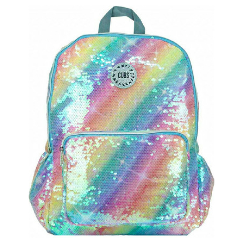 Sequins 18 inch Backpack - Rainbow