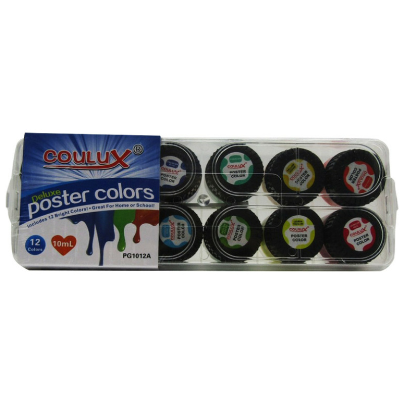 12 Coulux Poster Colors - 10 ML