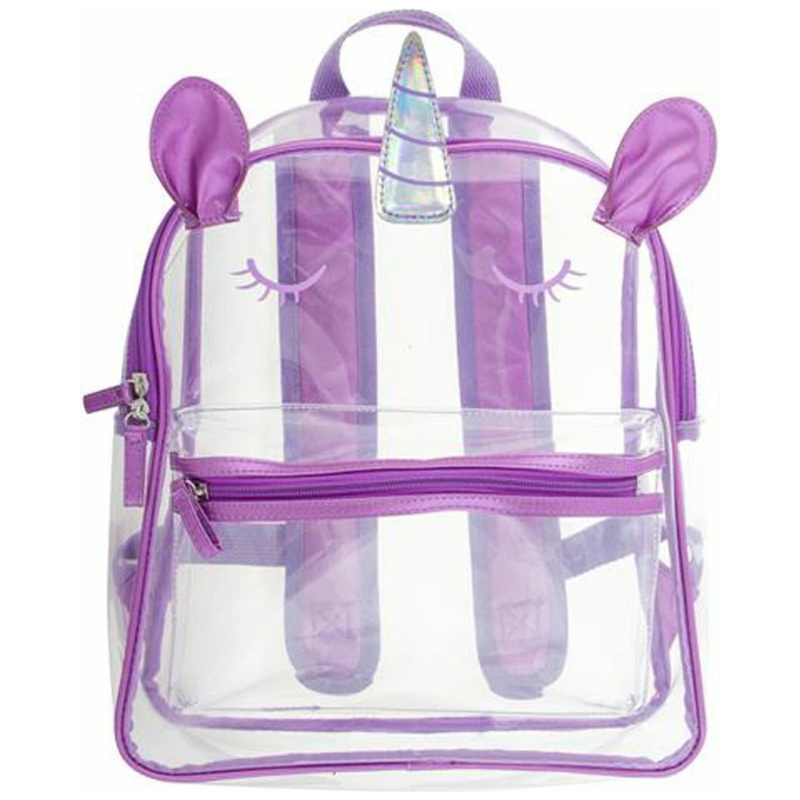 Clear 14 inch Backpack - Unicorn