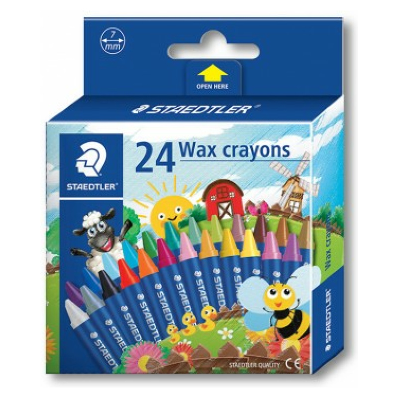 24 Noris Club Wax Crayons