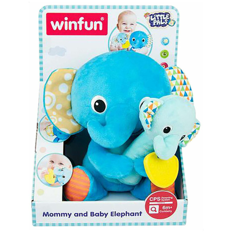 Mommy and Baby Elephant Soft Toy