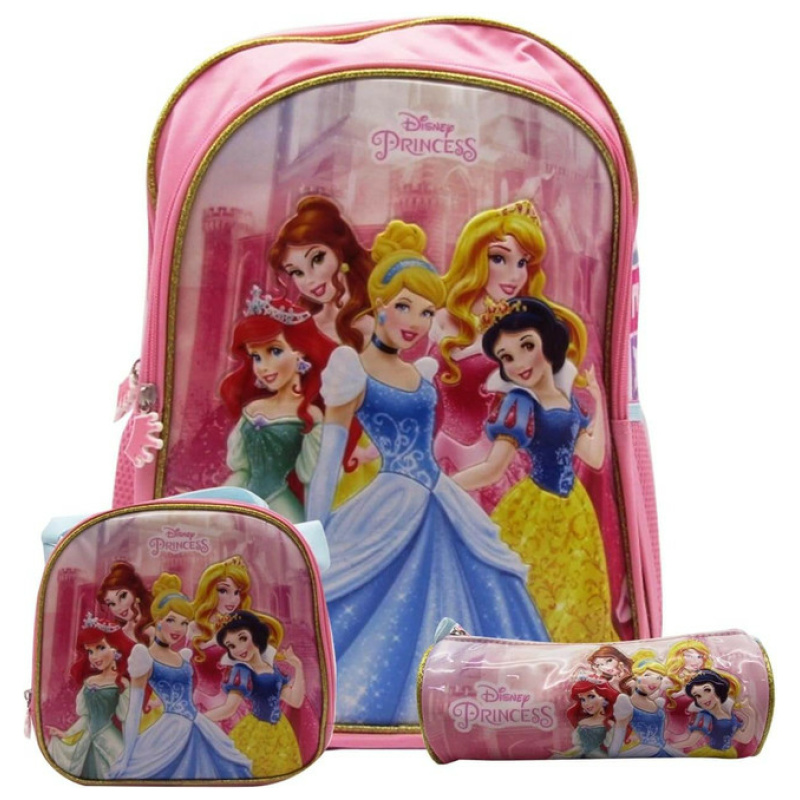 Princess 16 inch Set (Backpack + Lunch Bag + Pencil Case)