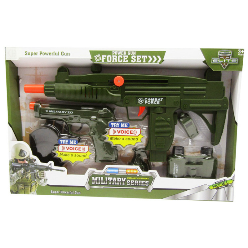 Military Power Force Gun Set with Lights & Sounds