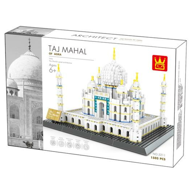 The Taj Mahal Of Agra Building Block - 1505 PCS
