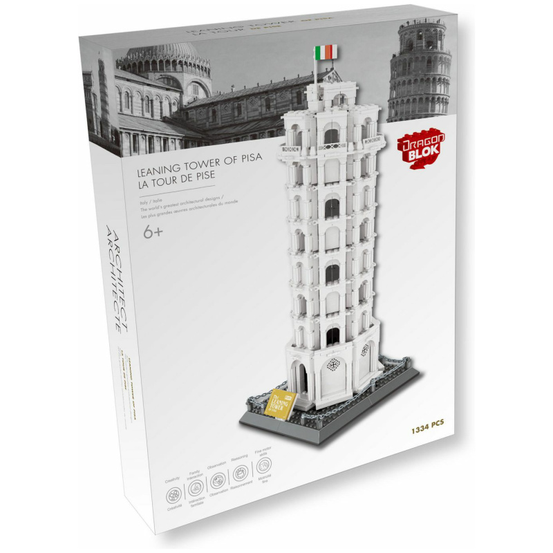 The Leaning Tower Of Pisa Building Block - 1334 PCS