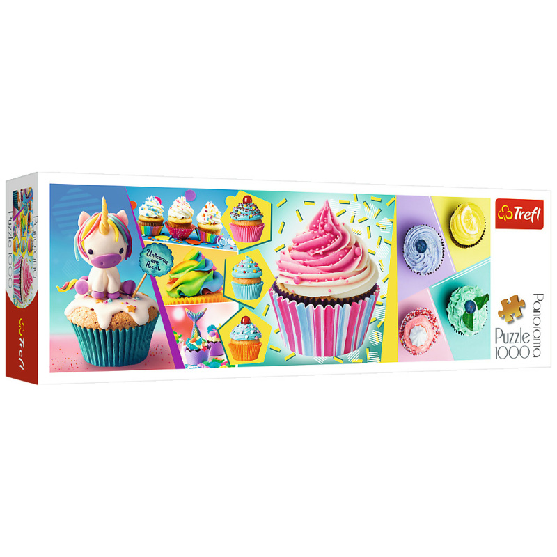 Colorful Cupcakes Panoroma Puzzle - 1000 Pieces