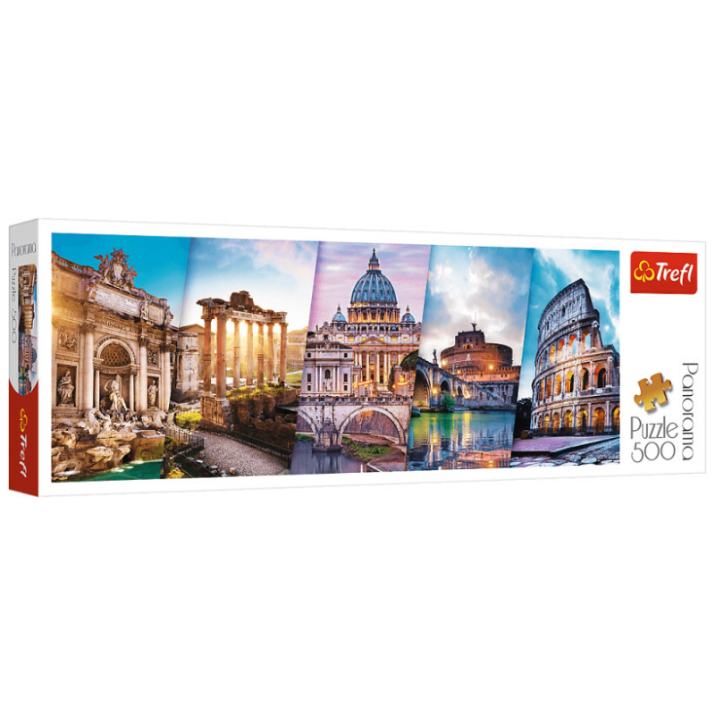 Traveling To Italy Panoroma Puzzle - 500 Pieces