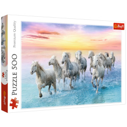Galloping White Horses Puzzle - 500 Pieces