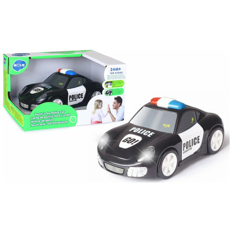 Touch & Go Car with Lights and Sounds - Police Car