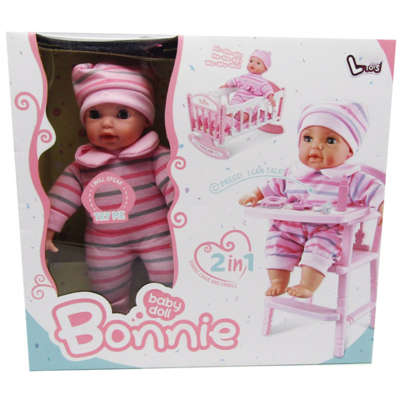 Bonnie Baby Doll with Dining Chair & Cradle