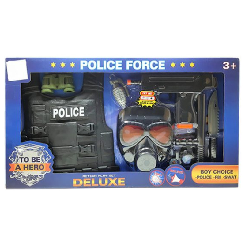 Deluxe Police Action Play Set - To Be Hero