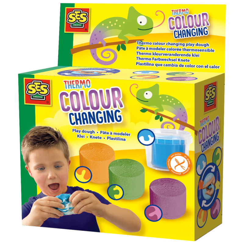 Play dough Thermo Color Changing - 4 Pcs