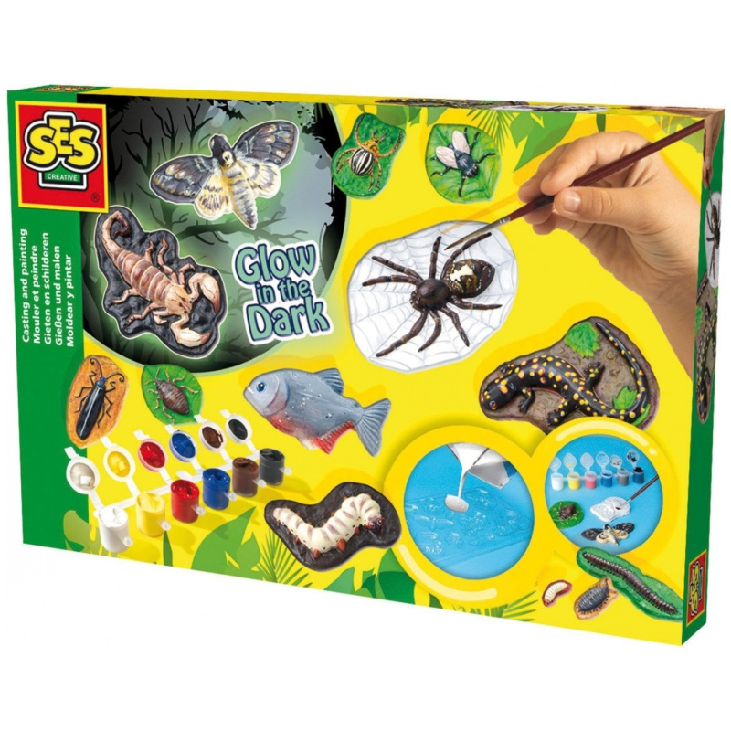 Coloring Set - Glow in The Dark Scary animals