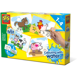 My First Coloring with Water - Farm Animals Set