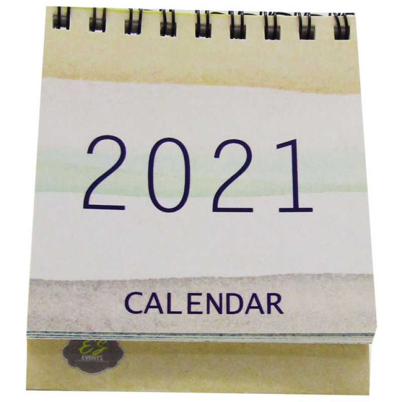 2021 Small Calendar - Coloring Lines