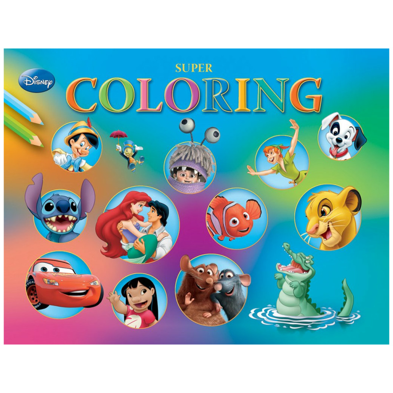 Super Colouring Book A3 - Disney Characters