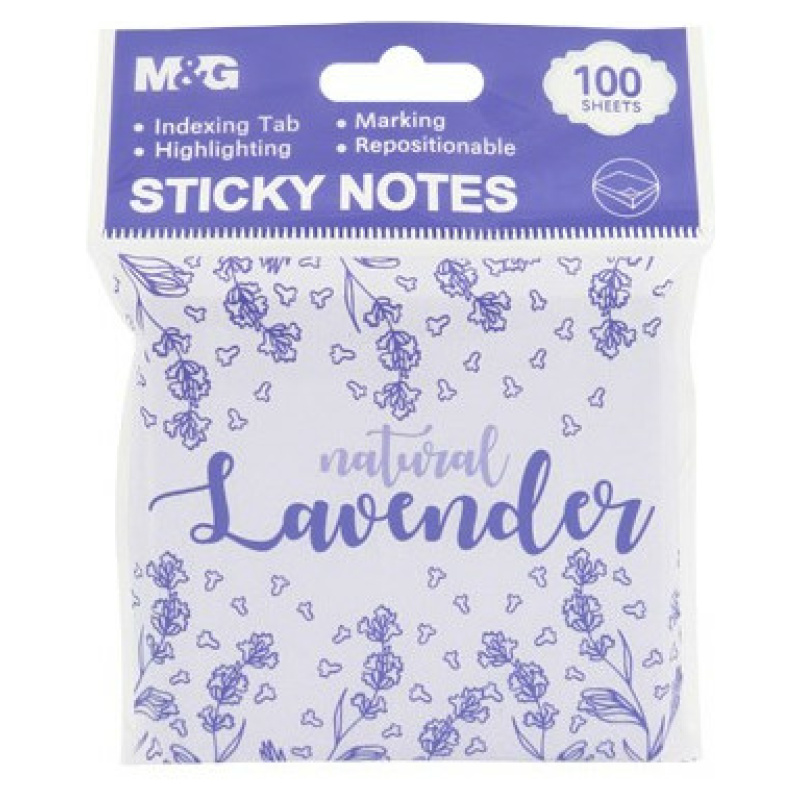 Sticky Note Lavender 7.8 x 7.8 cm - Random Pick