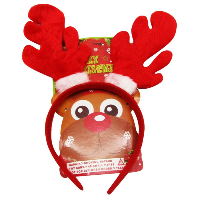 Christmas Headbands Reindeer Fur - Random Pick