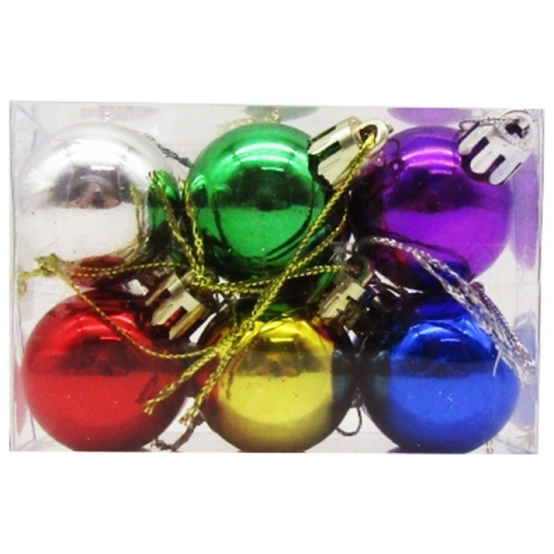 Multi-Color Christmas Balls - 5 cm