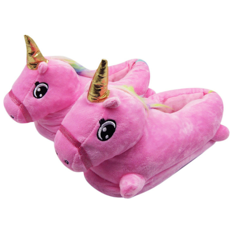 Plush Slipper Unicorn - Pink