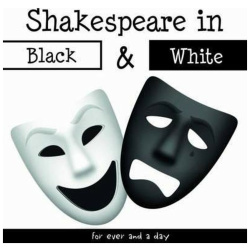 Coloring Book - Shakespeare in Black & White Mandala