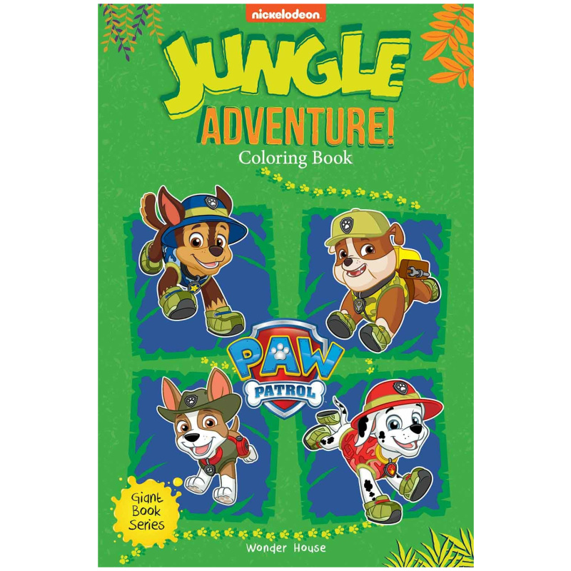 Gaint Coloring Book - Jungle Adventure Paw Patrol