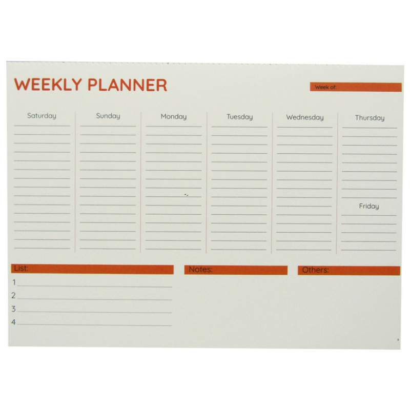 Weekly Planner A4 - Classic