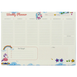 Weekly Planner A4 - Unicorn