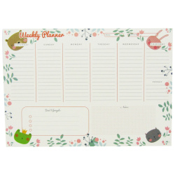 Weekly Planner A4 - Animals