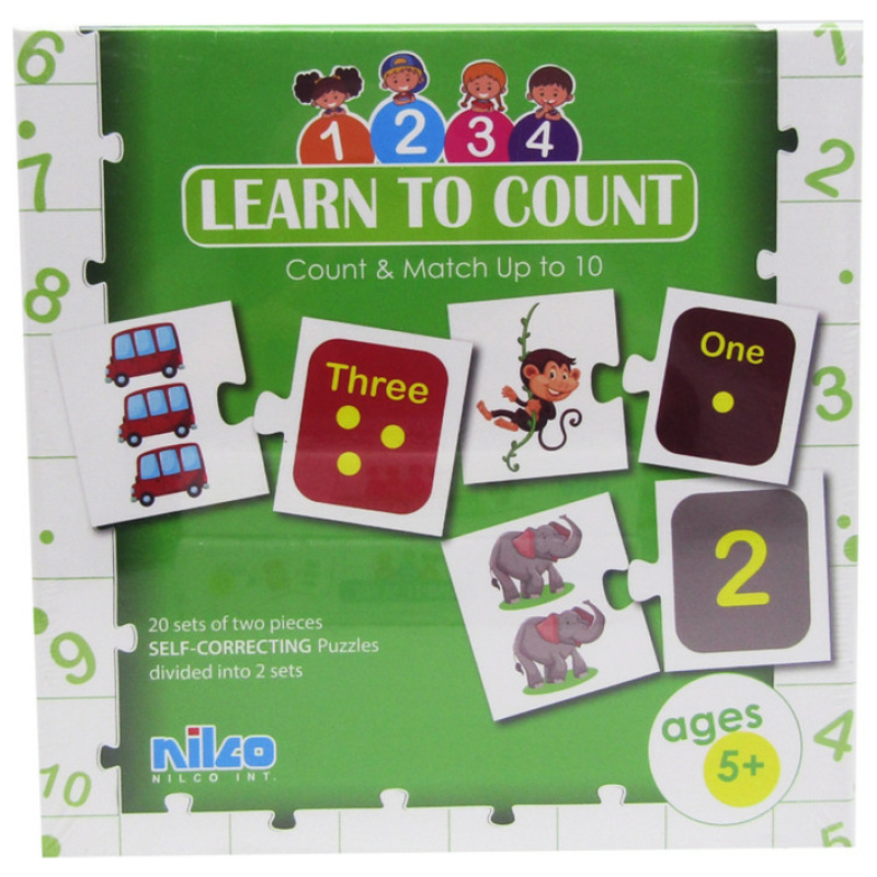 Educational Cards - Learn To Count - 40 Pcs