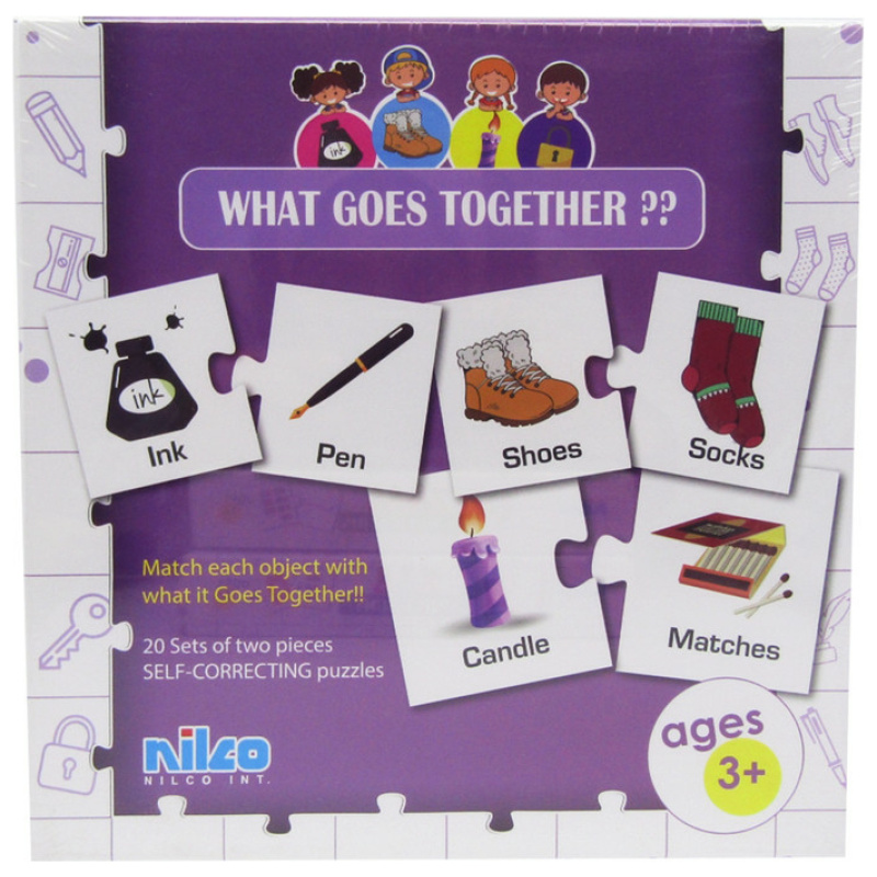 Educational Cards - What Goes Together ? - 40 Pcs