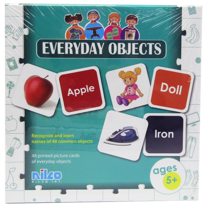 Educational Cards - Everyday Objects - 48 Pcs