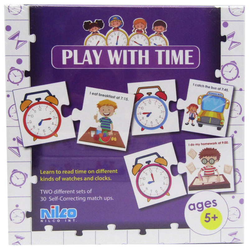 Educational Cards - Play With Time - 60 Pcs