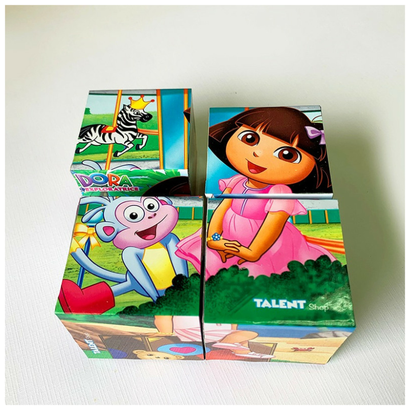 Plastic Cubes Puzzle - Dora With Friends