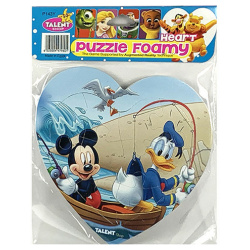 Heart Wooden Puzzle Board - Mickey