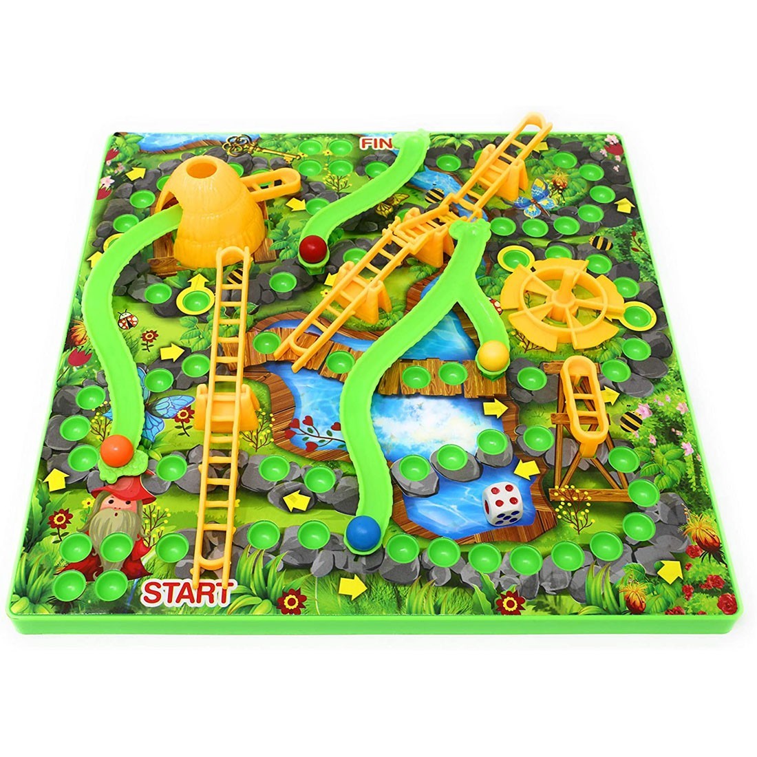 Playing the Online Snakes and Ladders 3D Board game