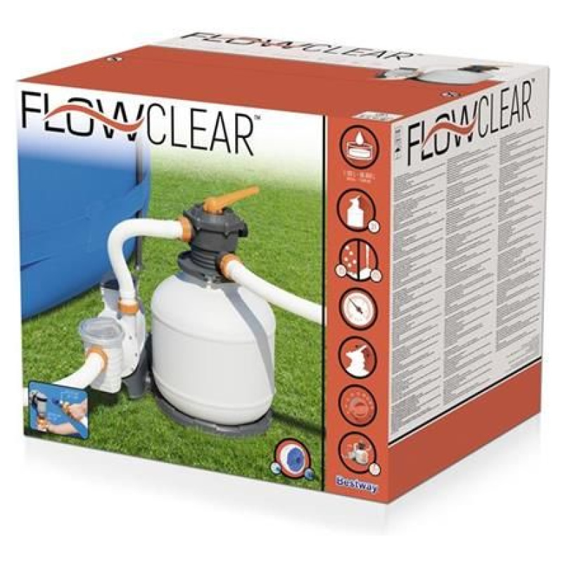 Waarschuwing Verzakking insluiten Bestway Flowclear Sand Filter Pump - 3000 gal - Shop Online Pool  Accessories, Summer At Best Prices in Egypt— Kassem Store