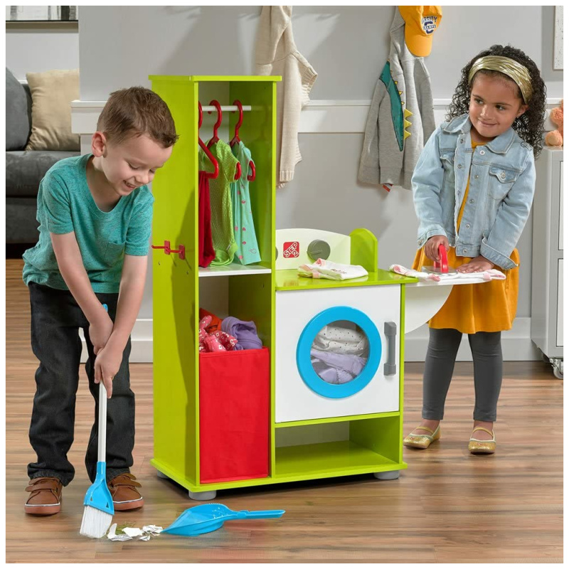Clean Sweep Wood Laundry Center Laundry Playset